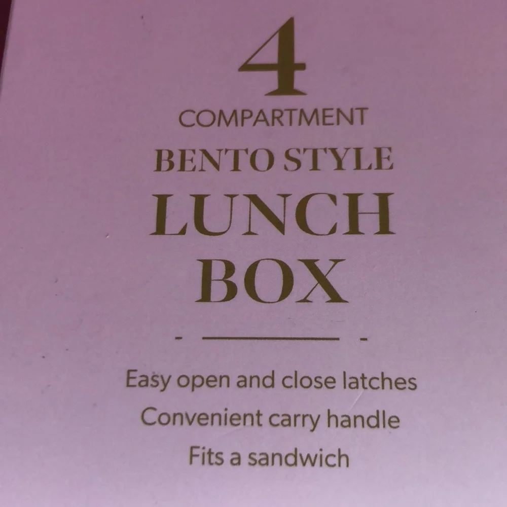 Paris Hilton Pink Glitter Bento Style Lunch Box